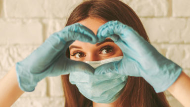 nurse heart essential worker love
