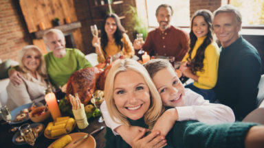 mom with family