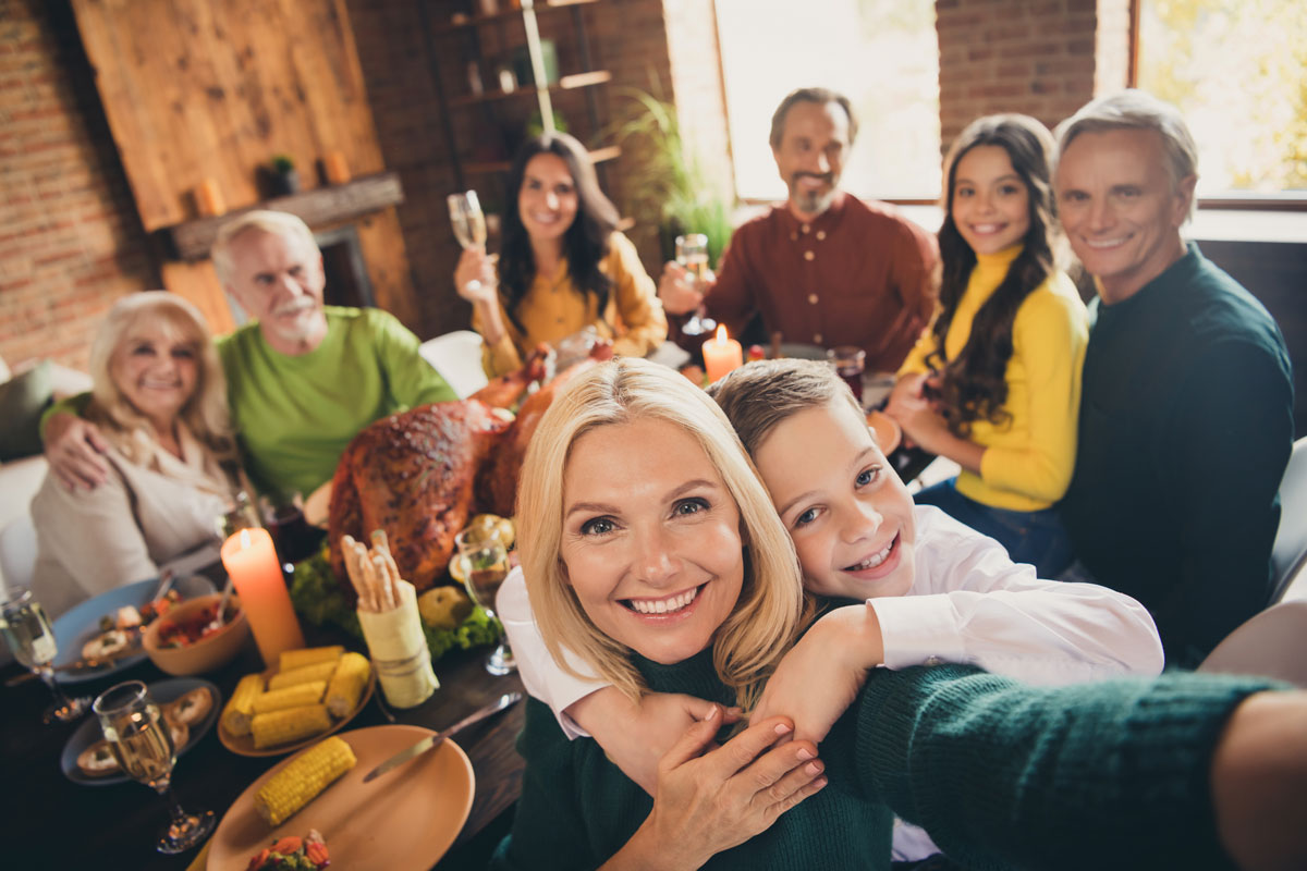 mom with family