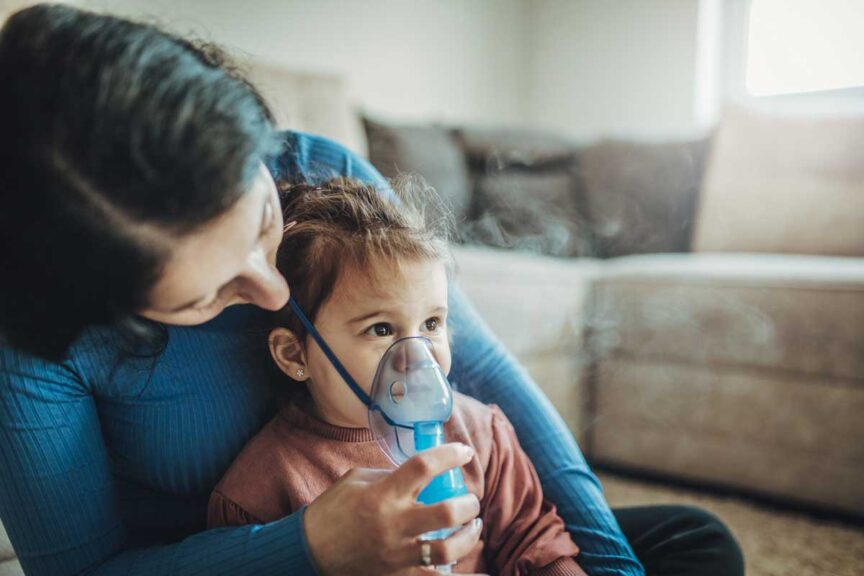 parent and child breathing treatment