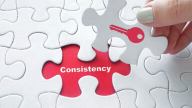 consistency is key to success graphic