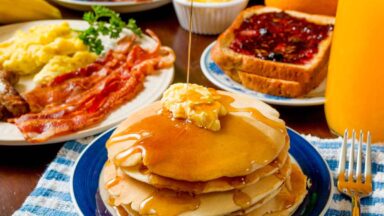 pancake breakfast similar to cracker barrel