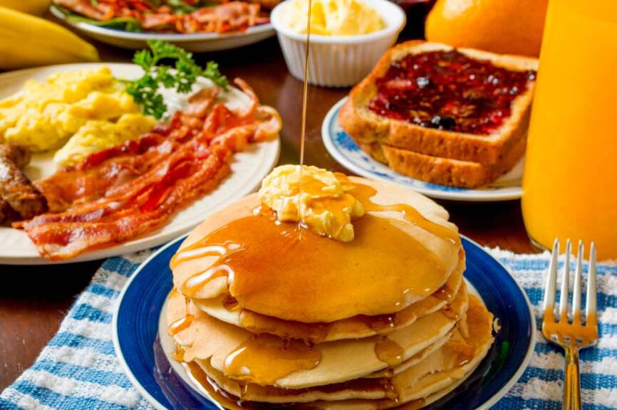 pancake breakfast similar to cracker barrel