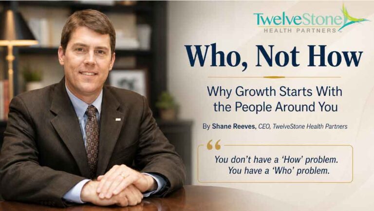 Who, Not How - Why Growth Starts With the People Around You. Image featuring Shane Reeves